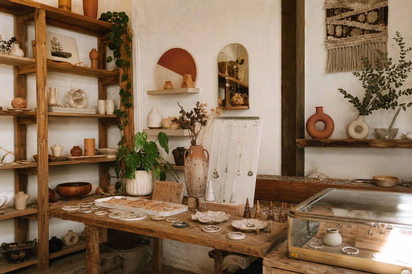 Interior of the Craft TelAviv shop and studio